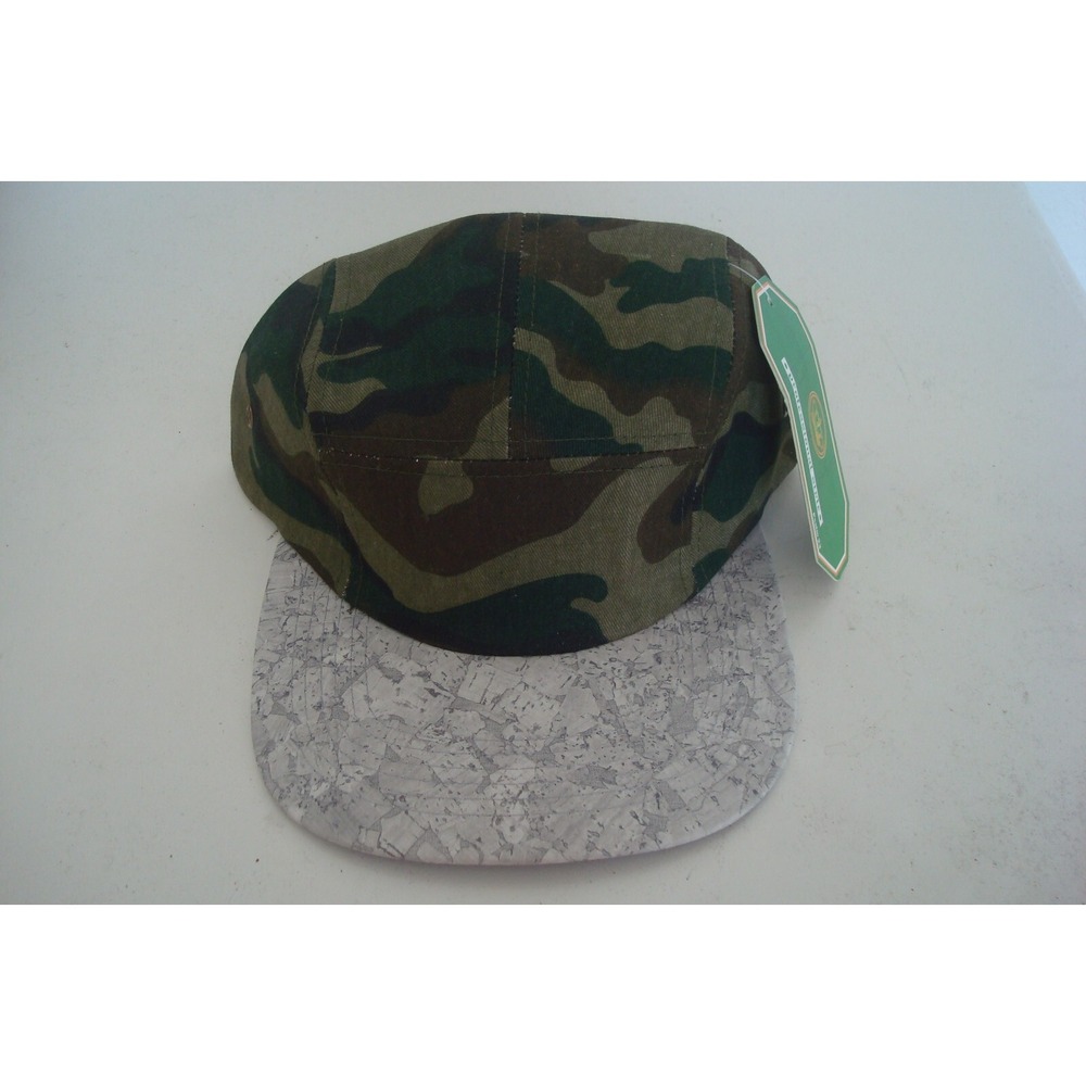 PLAIN CAMO    Strapback BEACH GOLF‎ DEADSTOCK HAT CAP VINTAGE H3